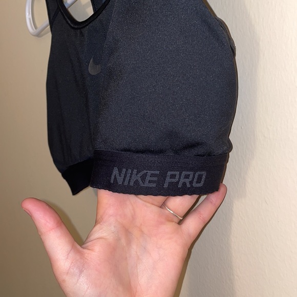 Nike Pro Black Sport Bra - sz M - Picture 3 of 4